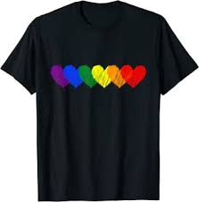 Rainbow Heart T Shirt