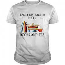 Book And Tea Tshirt