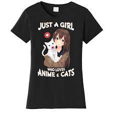 Girl And Cat Boba Tea Tshirt