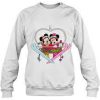 Heart Shaped Mickey Minnie Sweatshirt