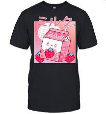 Japanese Kawaii Strowberry MilkShake Tshirt