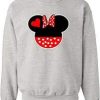 Minnie Mouse Head Sweatshirt