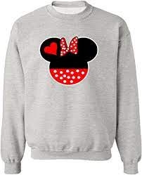 Minnie Mouse Head Sweatshirt