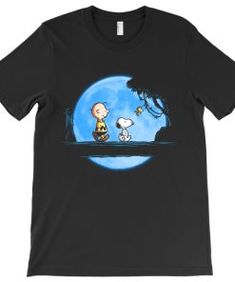 Snoopy And The Moon Tshirt