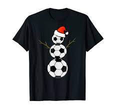 Snowman Soccer Football Tshirt 03