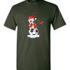 Snowman Soccer Football Tshirt 04