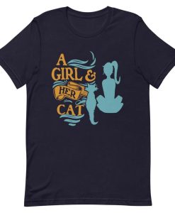 A-Girl-And-Her-Cat-T-Shirt