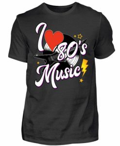 I Love 80's Music Tshirt