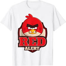 Red Alert Angry Bird Tshirt