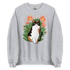 Cat Poppies Sweatshirt