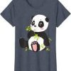 Panda Eating Bamboo Tshirt
