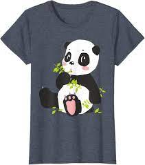 Panda Eating Bamboo Tshirt