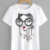 Woman-With-Glasses-T-shirt